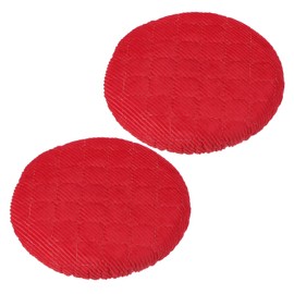 PATIKIL Stool Covers Round, 2 Pack Elastic Bar Stool Cover Washable Stool Cushion Slipcovers Stretchy Bar Chair Seat Cover for 10-13 Inch Chair, Red