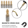 Titanium Screwdriver Bits, bluesees 10Pcs/Set 25mm 1/4" Thread Shank Titanium