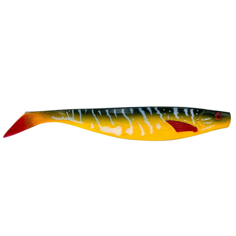 PetrisCatch Set of 4 Perch Rubber Fish + 4 Steel