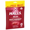 HALLS Cherry Flavour Cough Drops, Throat Lozenges, Sore Throat Relief,