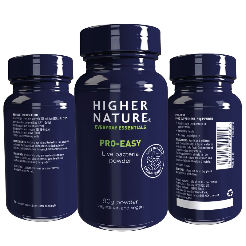 Higher Nature - Pro-Easy - Multi-Strain Live Bacteria Powder -