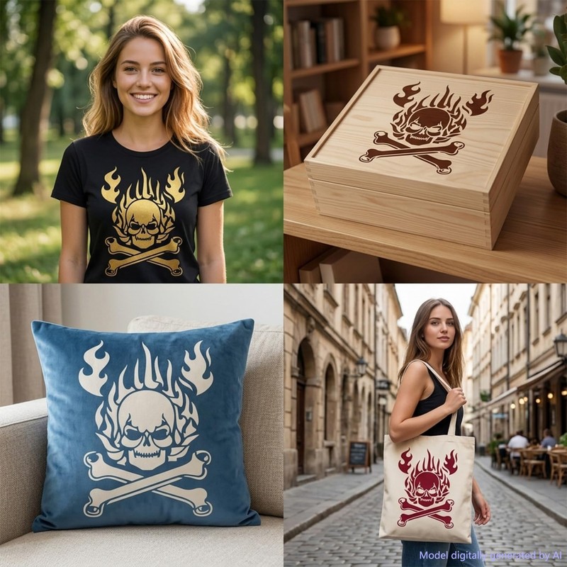 13Pcs Halloween Stencils, Skull Stencils for Halloween Decor