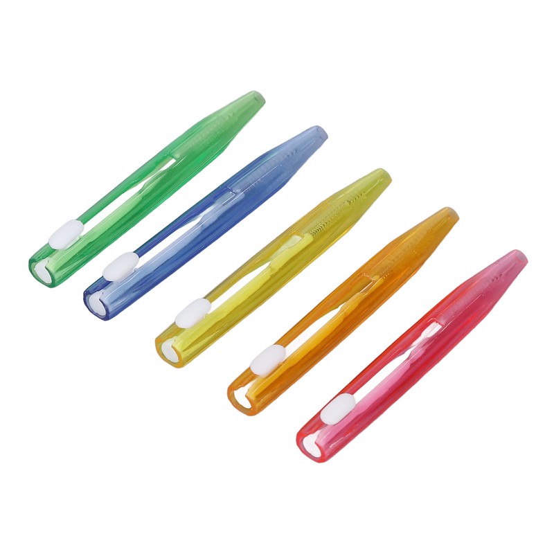 60Pcs Interdental Brush Floss Interdental Cleaning Brush with PP Handle
