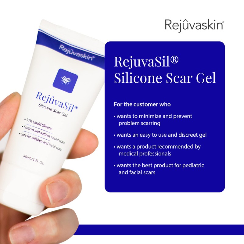 Rejuvaskin Rejuvaskin RejuvaSil Silicone Scar Gel, Scar Treatment for Surgical