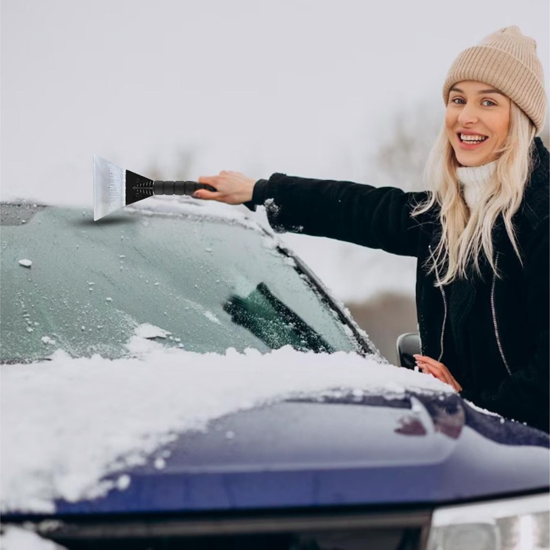 ADLAM Non Scratch Ice Scraper Heavy Duty Car Ice Scraper