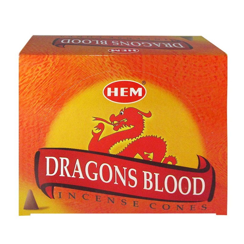 Dragon's Blood Incense Cones and Cone Incense Burner Bundle Insence