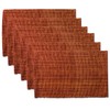Sweet Home Collection Trends Two Tone 100% Cotton Woven Placemat