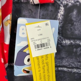 Bluey 12 Months Valentines Hearts Red 2 pc Bluey and Bingo PJ Pajamas