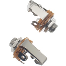SYCZIOHU 6.35 MM Female Stereo Panel Mount Dual - Channel Jack for Microphone and Headphone (4 PCS)