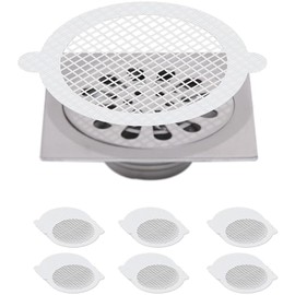 THJOPOKEEL 50 Unidades, Pegatinas De para Baño Pegatinas para Desagüe De Ducha, Atrapadores de Pelo Desechables para Ducha. (11 x 11)