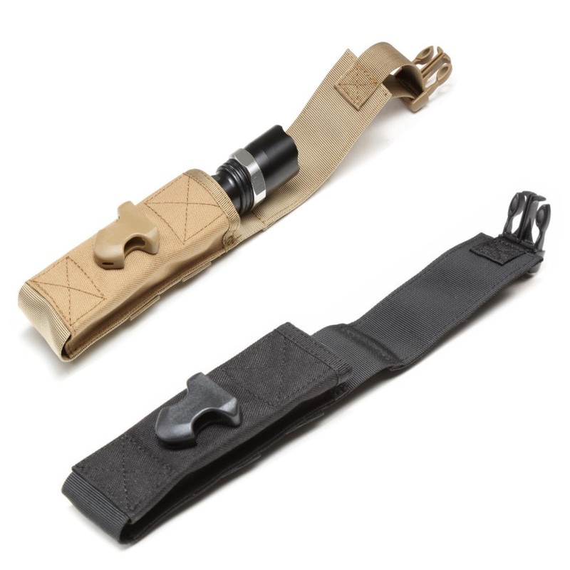 Azarxis Flashlight Pouch Holster, Tactical Molle Handheld LED Torch Holder