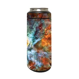 MightySkins Skin Compatible With YETI Rambler 12 OZ Colster Slim Can - Space Cloud | Protective, Durable, and Unique Vinyl Decal wrap cover | Easy To Apply, Remove, and Change Styles | Made in the USA