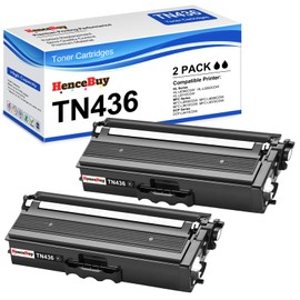HenceBuy Compatible TN436BK TN-436BK TN 436BK Super High Yield Toner Cartridge Black Replacement for Brother TN436 TN436BK TN-436BK for MFC-l8900Cdw HL-l8360Cdw HL-L8260Cdw MFC-L8690Cdw,2 Pack