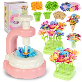 KAYOMIPE Fabric Flower Bouquets Toys,DIY Crafts for Girls Ages 4-8,Flowers Market Toy for Kids,Arts & Crafts Creative Activities,Birthdays Holidays Parties Gift Toddlers