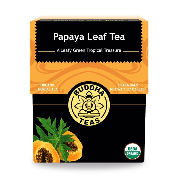 Buddha Teas Organic Papaya Leaf Tea | 18 Tea Bags