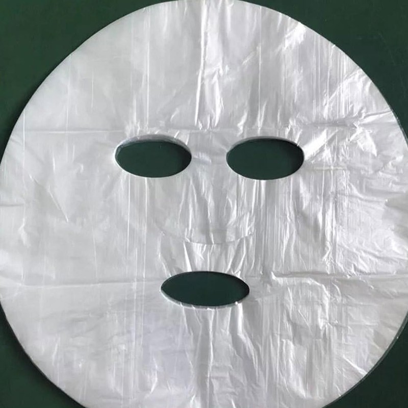 UKCOCO Disposable Plastic Face Pack Sheets, 200 Sheets, Transparent Sheet