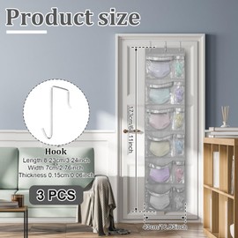 Weekly Kids Clothes Organizer with 3 Hooks Weekly Hanging Closet Organizer Over Door Portable Kids School Clothing Storage Kids Closet Organizers Monday to Friday School Clothing Storage