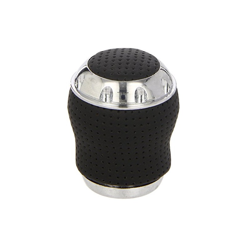 Carpriss 72512792 Leather Gear Knob – Aluminium/Black
