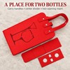 Felt Wine Bag for Gifting – Reusable Double Bottle Carrier