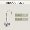 Round Jig Head, Fishing Jig Head Hook Set for Pike,