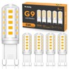 Wonkelly G9 LED Bulbs, Warm White, 5W, 500LM, 3000K, Replacement