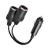Adaptador de Enchufe de Encendedor de Cigarrillos de 2 Vías,