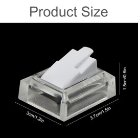 xtemtoamz Ring Stand Ring Holder Jewellery Stand Display Rack - Plastic Display Stand Jewellery Display Stand for Shop Window, Ring Jewellery Exhibition, Trade Shows, Showcases, White, Pack of 10