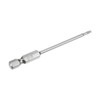 sourcing map T7 Security Torx Bit 1/4" Hex Shank 3"