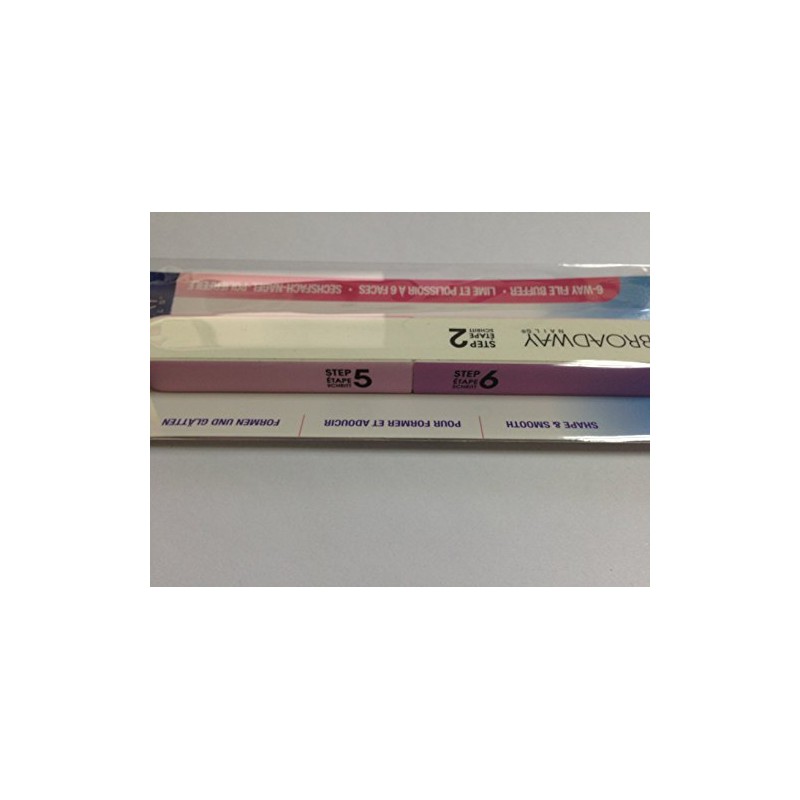 Broadway 6-Way Nail File Shape & Smooth by Broadway