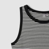 JAJU [JAJU] Women's Cotton Rib Sleeveless T-shirt_Jet Black