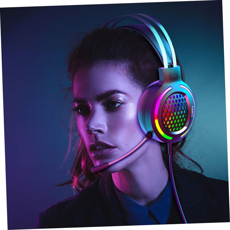 Levemolo Wired RGB Gaming Headset with Noise Reduction Comfortable Over-Ear