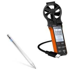 BoxWave Stylus Pen Compatible with BTMETER Handheld CFM Anemometer (BT-5000D) - AccuPoint Active Stylus, Electronic Stylus with Ultra Fine Tip - Metallic Silver