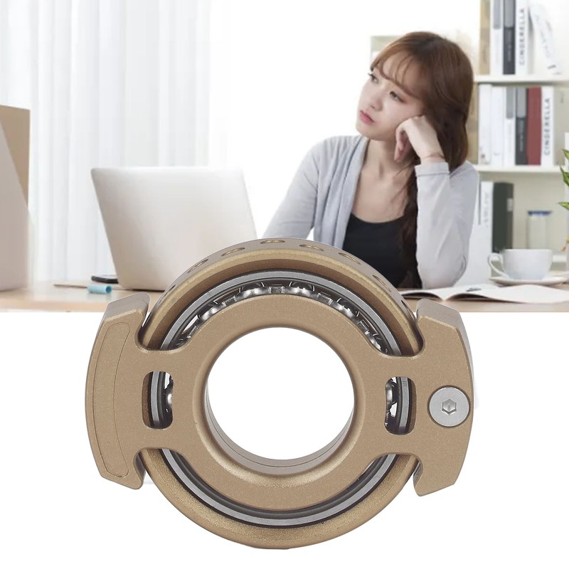 Fingertip Gyroscope Reduce Anxiety Free Rotating Metal Ring Decompression Toy