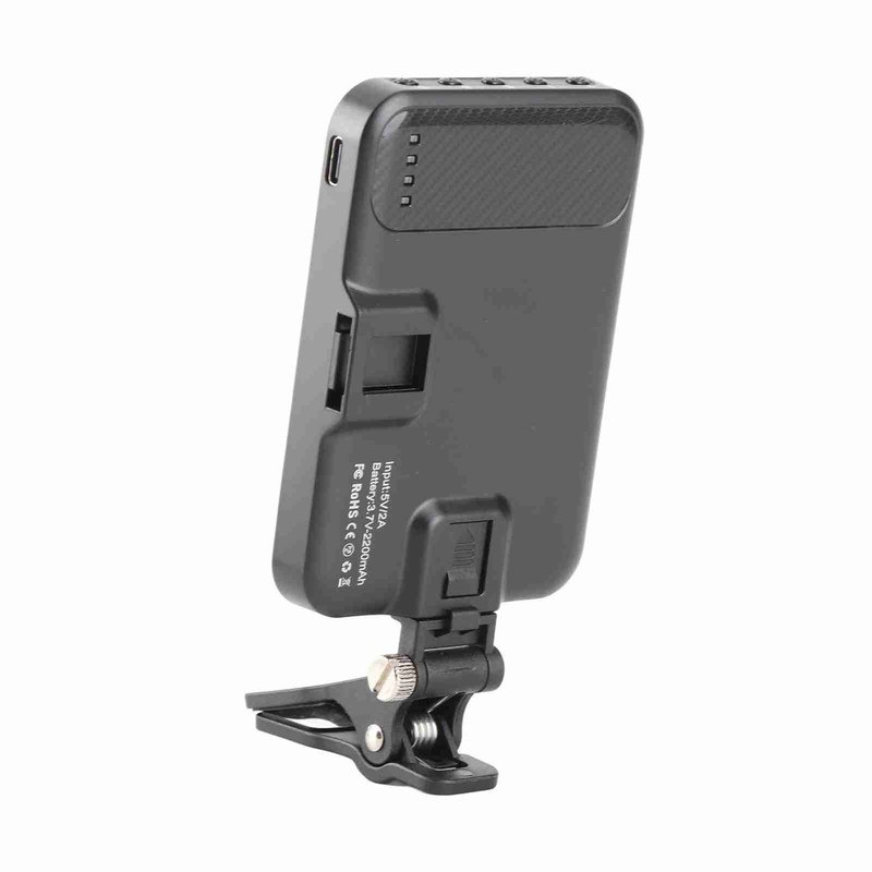 Portable Video Conference Fill Light 2500K-6500K Brightness Adjustable Clip On