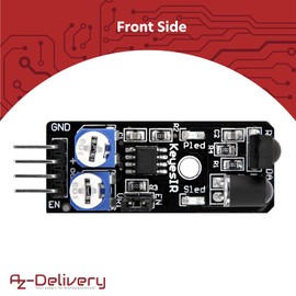 AZDelivery KY-032 IR Obstacle Sensor Module Compatible with Arduino and Raspberry Pi