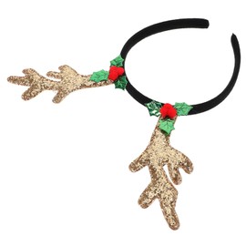 SAFIGLE Christmas Antler Headband for Women Festive Reindeer Hair Hoop Comfortable Durable Xmas Decoration Prop Versatile Cosplay Accessory for Parties and Photo Shoots