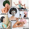 Extra Large Washable Shower Cap for Women – Reusable Waterproof