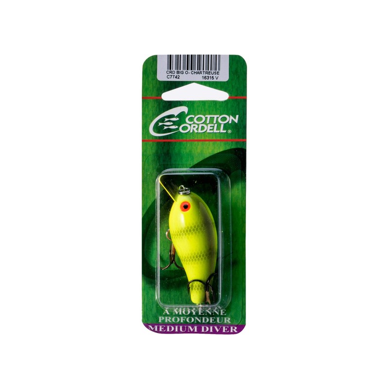 Cotton Cordell Big O - Chartreuse Perch - 2 1/4