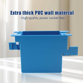 XGGYA Single Gang Electrical Outlet Box,4-1/3-Inch Length by 2-1/6-Inch Width by 2-1/3-Inch Depth,Old Work Outlet Box Single Gang,ETL,Blue(Pack of 3)