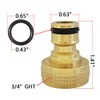 Durable Brass Quick Connect Garden Hose Fittings - 3/4 Inch