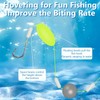 JXAXD 6 Pieces Double Hook Reverse Bottom Rig, Fishing Hook