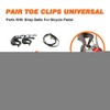 1 par de pedales de bicicleta con clip para los