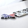 1x Metal Chrome TEXAS Edition Star Sate Flag Emblem Fender