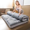 MAXYOYO Grey Triangle Futon Mattress, Padded Japanese Floor Mattress Quilted