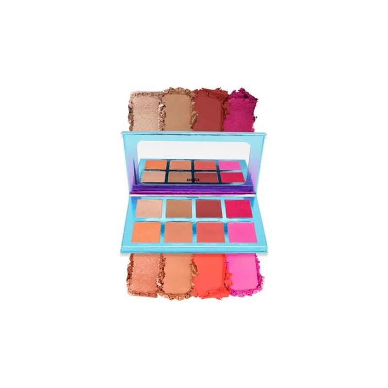 Paleta Rubor Sunset Blush Iluminador Maquillaje Arantza