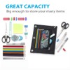 Sooez Pencil Pouch for 3 Ring Binder, 2 Pack Fabric