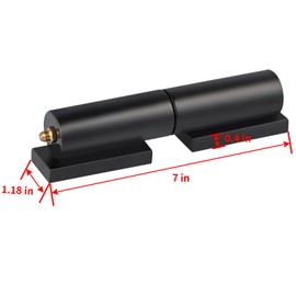 Skelang 4-Set Barrel Gate Hinge 7 Inches, Heavy Duty Door Hinge for Swing Gate, Trailer Ramp Gate, Total Load Capacity 8800 Lbs