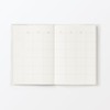 Mu-in Ryohin Blank Schedule Notebook without Dates Monthly/Daily A6 Monthly