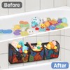 Goowin Bath Toy Storage, Bath Toy Holder, 3 Compartment Large
