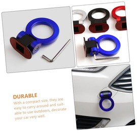 iplusmile 3pcs Car Tow Hook Sticker Simulation Trailer Decor Rainproof Auto Towing Hook Decal Styling Accessory Non-Corrosive Design for Enhanced Appearance